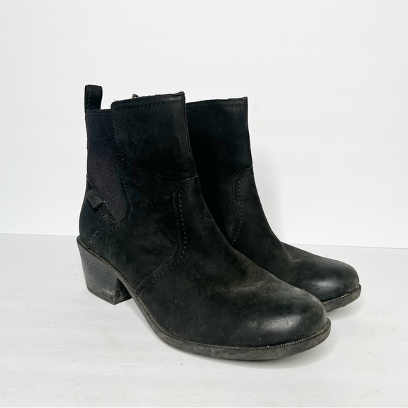 Teva Anaya Mid Chelsea Block Heeled Boots Size 9 Black Women’s Snow Winter - Picture 1 of 6